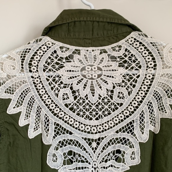 Jen’s Pirate Booty, Army Top with Crochet Lace back detail - Picture 11 of 16